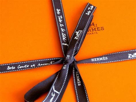 hermes orange packaging|who makes hermes ribbon.